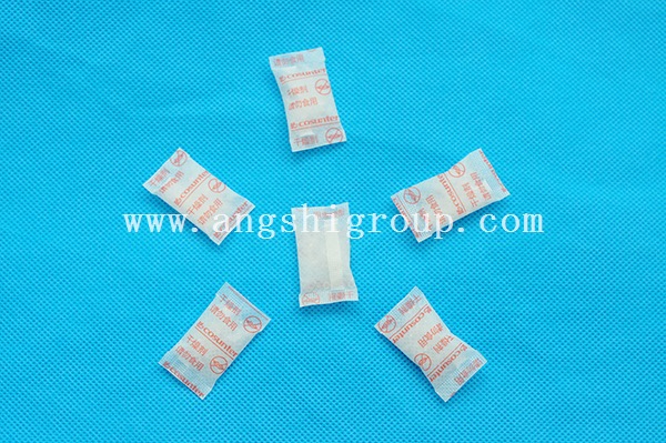 Silica gel desiccant in paper bag
