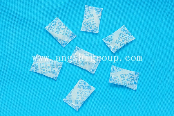 Silica gel desiccant in paper bag