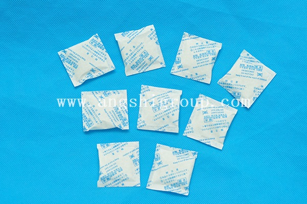 Silica gel desiccant in paper bag